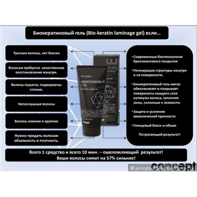 CONCEPT TS Биокератиновый гель (Bio-Keratin Laminage gel), 200мл