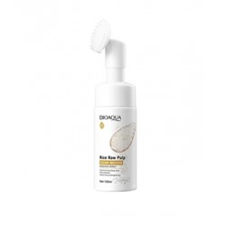 BIOAQUA Пенка - Мусс для умывания RICE RAW PULP с экстрактом РИСА (щеточка) , 120 мл