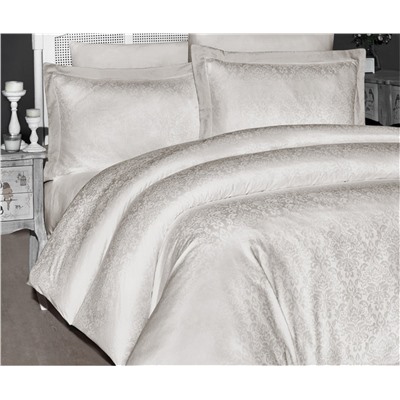 Сатиновое Постельное Белье Евро 2 сп. JACQUARD SATEN First Choice