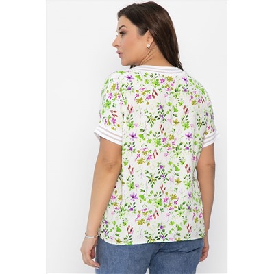 Блуза Лаванда (молочная) Б13818-1М