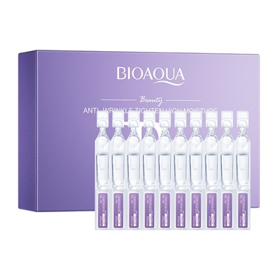 Курс сывороток для лица с Ретинолом и Гиалуроновой кислотой в ампулах Bioaqua, 30 шт. по 1 мл.