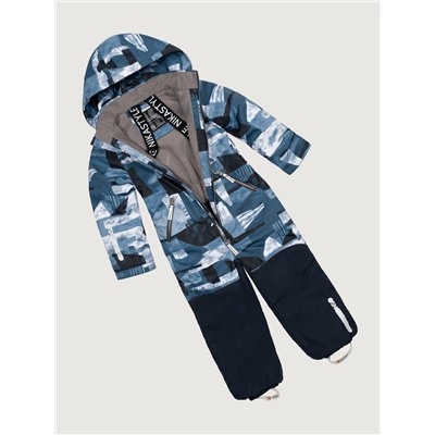 Комбинезон утеплённый для мальчика NIKASTYLE 8м1125 Джинс неви Nikastyle