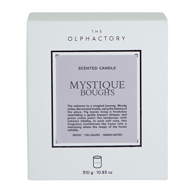 Свеча ароматическая The Olphactory, White Insignia, Mystique Boughs, 60 ч