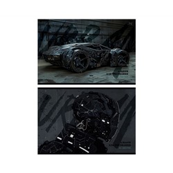 Альбом для рисования 40л., А4, на склейке BG "Grey and Black", 120г/м2