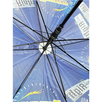 Зонт-трость для мальчика (Автомобили) полуавтомат Арт 003/2