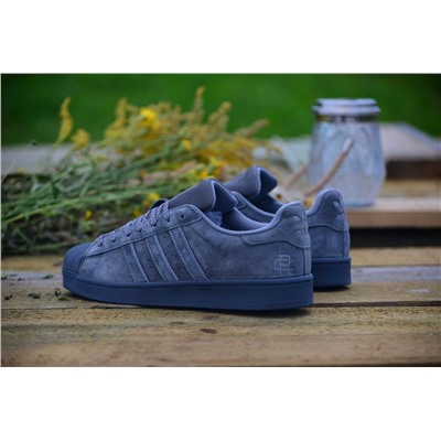 Adidas Superstar Grey из натуральной замши