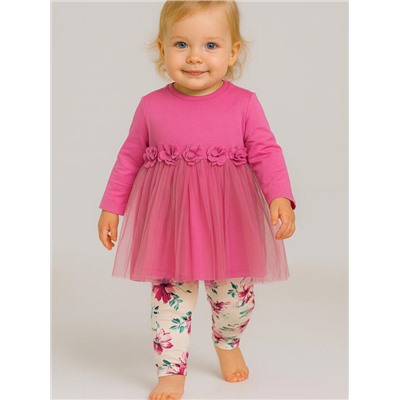 Комплект для девочки: платье, леггинсы