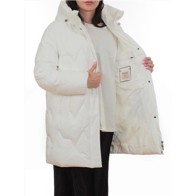 2404 WHITE Куртка зимняя женская (200 гр. холлофайбер)