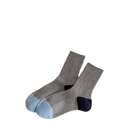 Winter demi-season woolen warm knee socks, mid-length