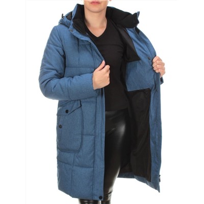 350 BLUE Пальто женское зимнее (200 гр. холлофайбера)