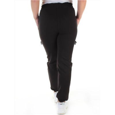 QB-81 BLACK Брюки спортивные женские (95% хлопок, 5% стрейч) P&S