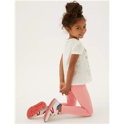 Cotton Plain Leggings (2-7 Yrs)