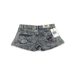 7718 BLUE Шорты джинсовые женские