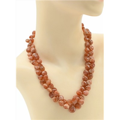 Бусы из Солнечного камня, 52см, 102,3г