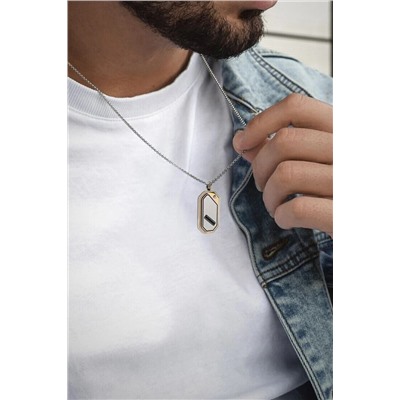 Кулон из стали на цепочке