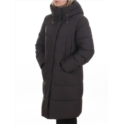 2129 DK. GRAY Пальто зимнее женское (200 гр. холлофайбер)
