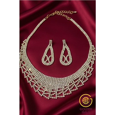 Набор бижутерии "Вечерний шарм" Арт Н5 модель 4 золото