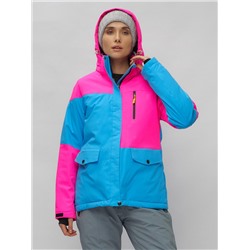 Горнолыжный костюм женский розового цвета 02302R