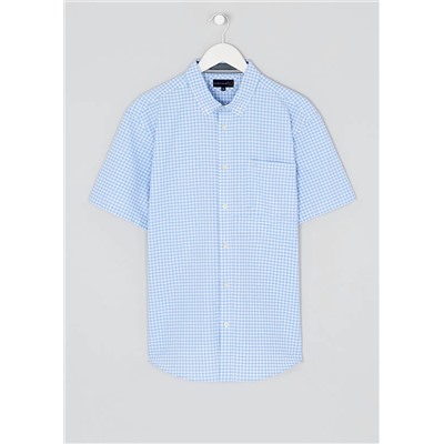 Lincoln Short Sleeve Gingham Oxford Shirt