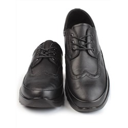 03-5301 BLACK Полуботинки женские (натуральная кожа)