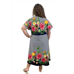 Халат женский на пуговицах Х-21