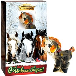 Конфуций. Новый год. Набор Чайная пара. Чай с подарком (в ассортименте) 50 гр. карт.упаковка