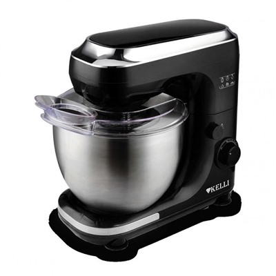 Миксер Kelli KL-5114 Планетарный 1200Вт  чаша 5,0л Черный с чашей металл (2)