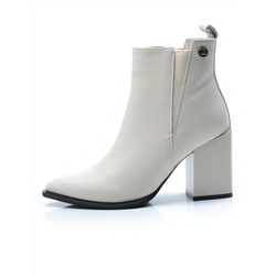 01-PCG267-2 LT.BEIGE Ботинки демисезонные женские (натуральная кожа, байка)