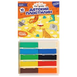 Пластилин Calligrata, 10 цветов, 200 г