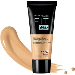 2 Maybelline Тональный крем ФИТ МИ 128 нат. беж.