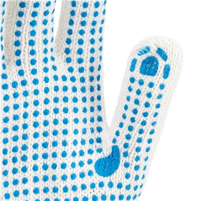 Перчатки х/б, ПВХ покрытие, "Точка", 7 класс