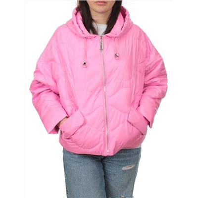 23-061 PINK Куртка оверсайз демисезонная женская (синтепон 100 гр.)