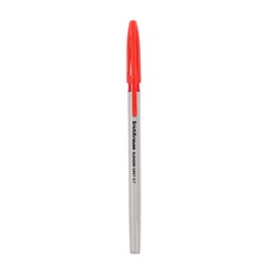 Ручка шариковая ErichKrause Slender Stick Grey, Super Glide, 0.7 мм, красная