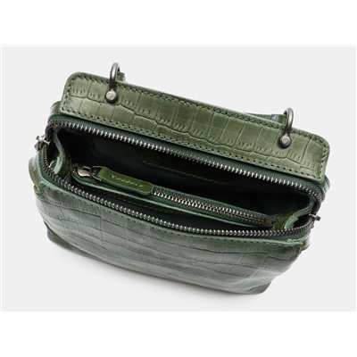 Зелёный кожаный женский клатч из натуральной кожи «KB0020 Green Croco»