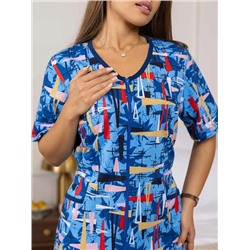 Женский халат мод.1683/11 / Синий