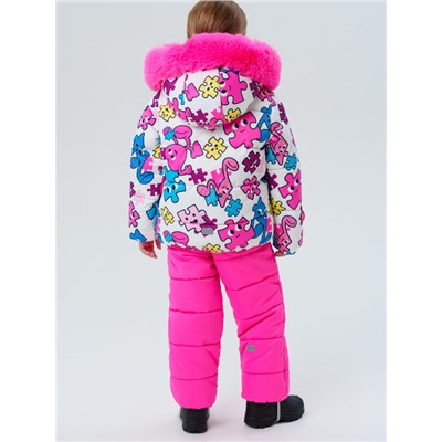 Комплект зимний для девочки: куртка, полукомбинезон