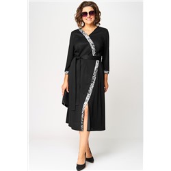 Платье EVA GRANT 7220Н чёрно-серый