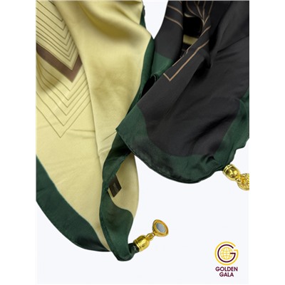 Платок на шею с украшением шелковый Арт 2530/12