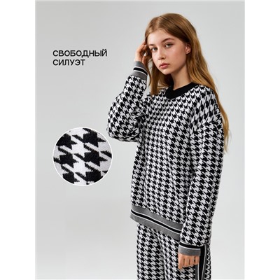 Джемпер жен. Alda_teen черно-белый