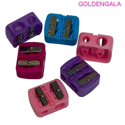 Точилка для косметических карандашей двойная 6 шт Г13