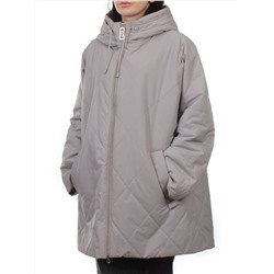 25051 GRAY BEIGE Куртка демисезонная женская (100 гр. холлофайбер)