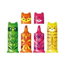 Набор текстовыделителей MAPED "Mini Friends" 4 шт., мини, АССОРТИ, FLUO PEP'S, линия 1-5мм, 743677