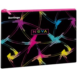 Папка 1отд А5 Neon fashion полиэстер на молнии Berlingo FB07106A5/20/Китай