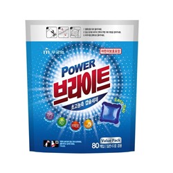 Жидкое средство для стирки (ультраконцентрированное) Морской бриз, Power Bright Ultra-Concentrated Capsules, MUKUNGHWA, 80 капсул