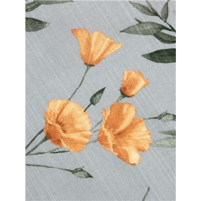 Комплект штор для кухни с подхватами Этель "Yellow poppies" 149х180 см - 2 шт
