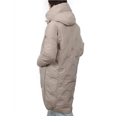 302 BEIGE Пальто зимнее стеганое женское (200 гр. холлофайбер)