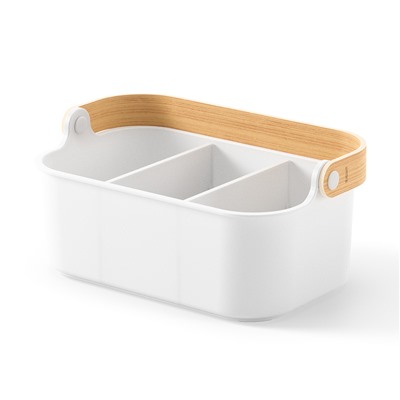 Органайзер Bellwood, 29х17 см, белый/натуральное дерево