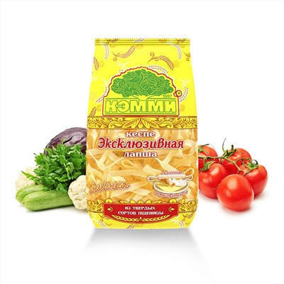 Кемми Эксклюзивная лапша яичная №6 200гр