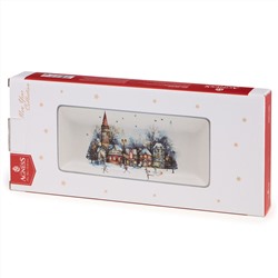 БЛЮДО СЕРВИРОВОЧНОЕ AGNESS "С НОВЫМ ГОДОМ!" 28*12*3 СМ