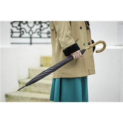 G807-01 Black (Черный) Зонт мужской трость Fulton